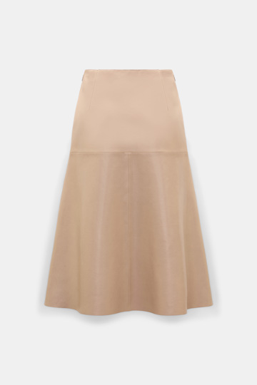 Dorothee Schumacher Leather skirt almond Product Detail View
