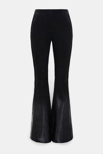 Dorothee Schumacher Suede dégradé pants vinyl black Product Front View