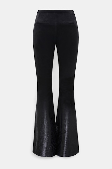 Dorothee Schumacher Suede dégradé pants vinyl black Product Detail View