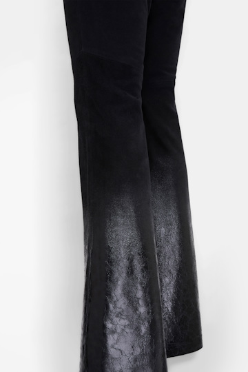 Dorothee Schumacher Suede dégradé pants vinyl black Product Detail View