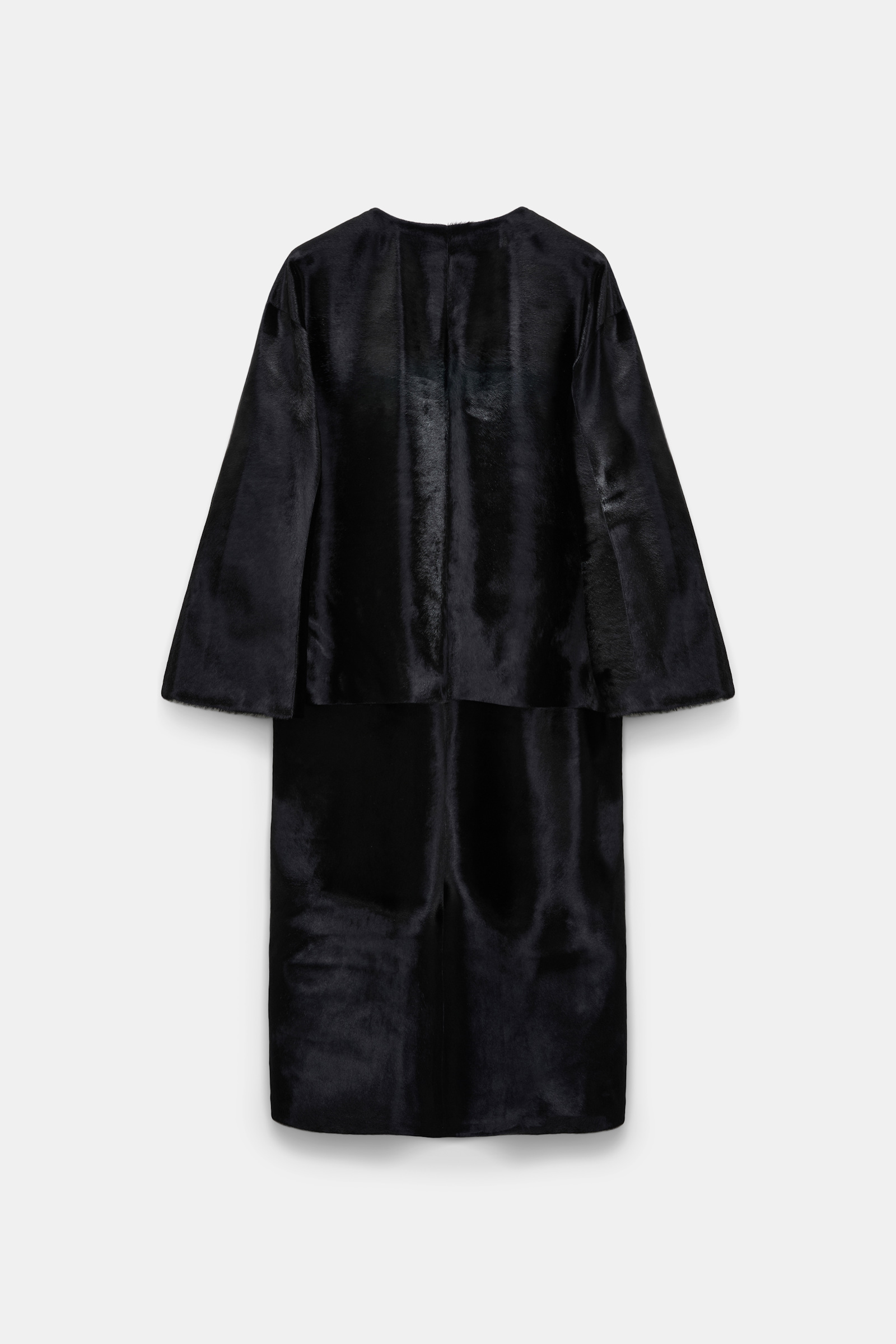 Dorothee Schumacher Fellmantel vinyl black Product Detail View