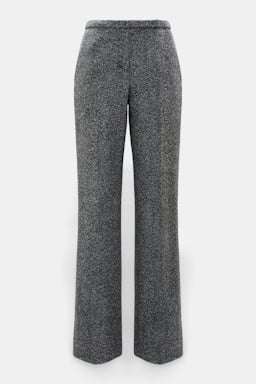 Dorothee Schumacher Herringbone-Hose aus Schurwolle stereo grey herringbone