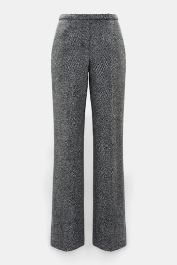 Dorothee Schumacher Herringbone-Hose aus Schurwolle stereo grey herringbone Product Front View