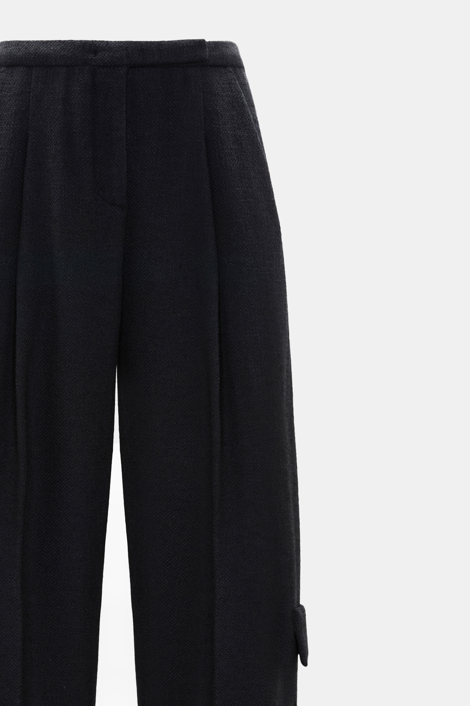 Dorothee Schumacher Bouclé-Hose vinyl black Product Detail View