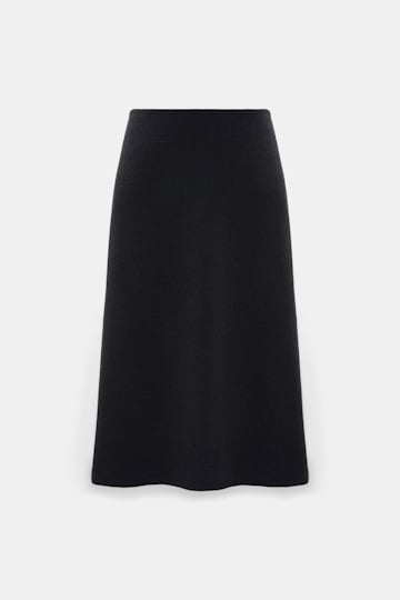 Dorothee Schumacher Bouclé skirt vinyl black Product Front View