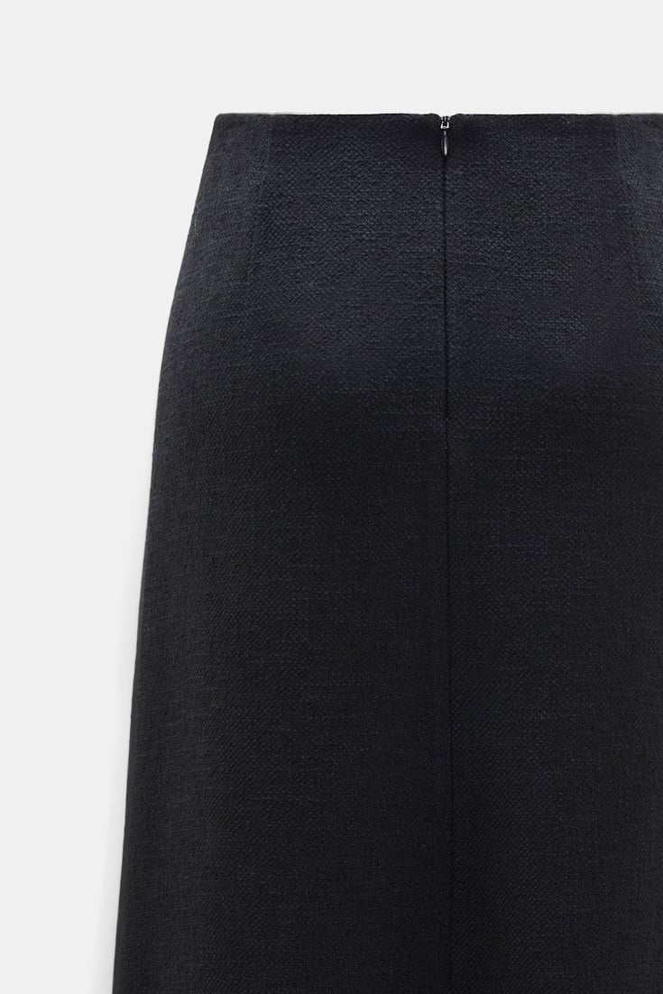 Dorothee Schumacher Bouclé skirt vinyl black Product Detail View