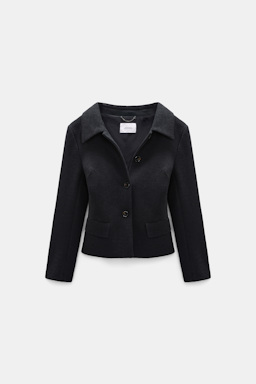 Dorothee Schumacher Bouclé-Blazer vinyl black