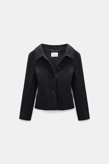 Dorothee Schumacher Bouclé-Blazer vinyl black