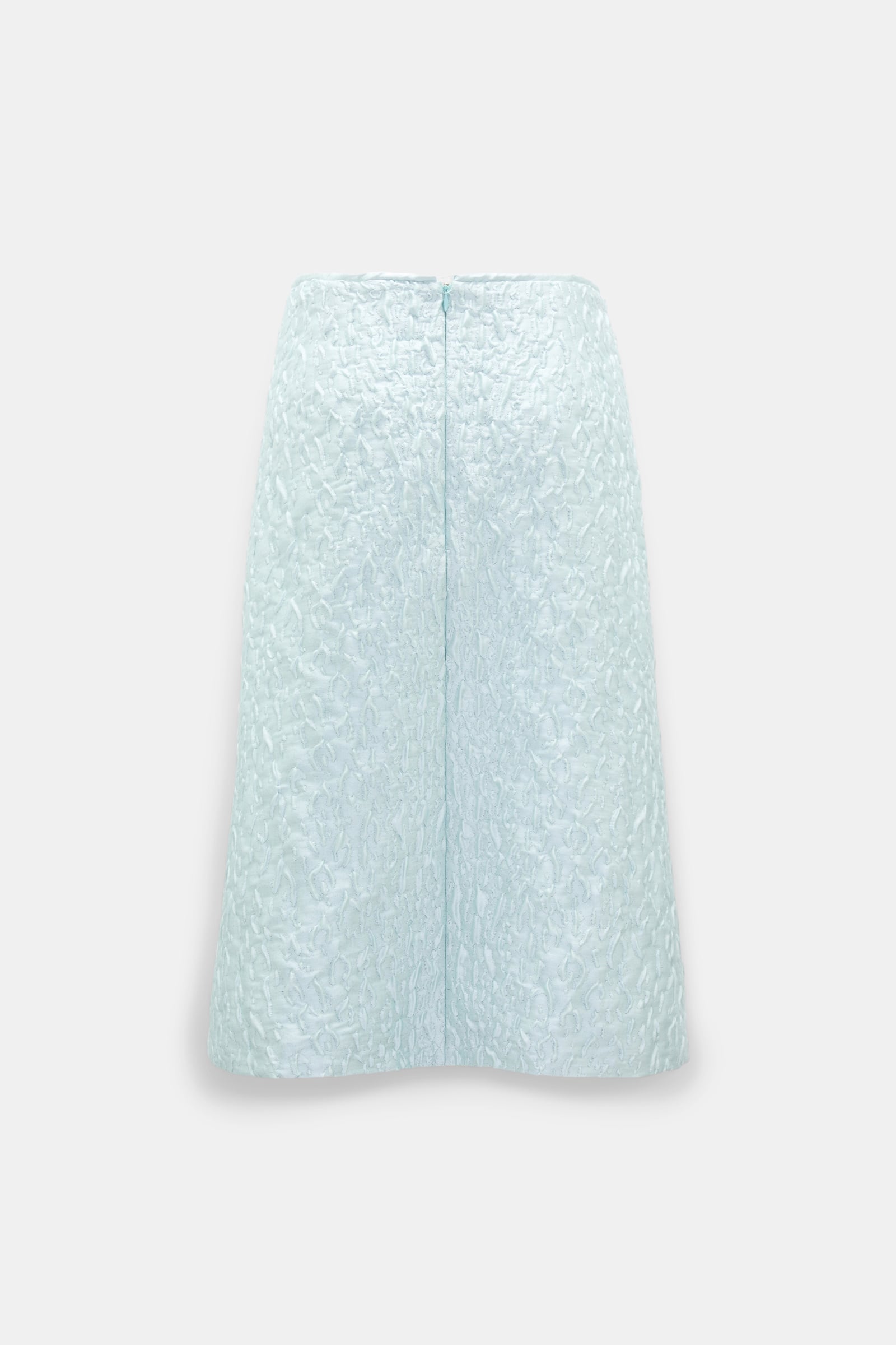 Dorothee Schumacher Leopard print cloqué jacquard skirt mint Product Detail View