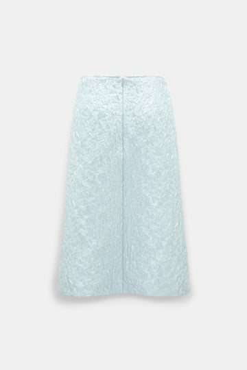 Dorothee Schumacher Leopard print cloqué jacquard skirt mint Product Detail View