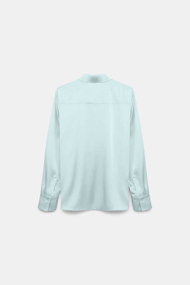 Dorothee Schumacher Bluse aus Seiden-Stretch-Satin mint Product Detail View