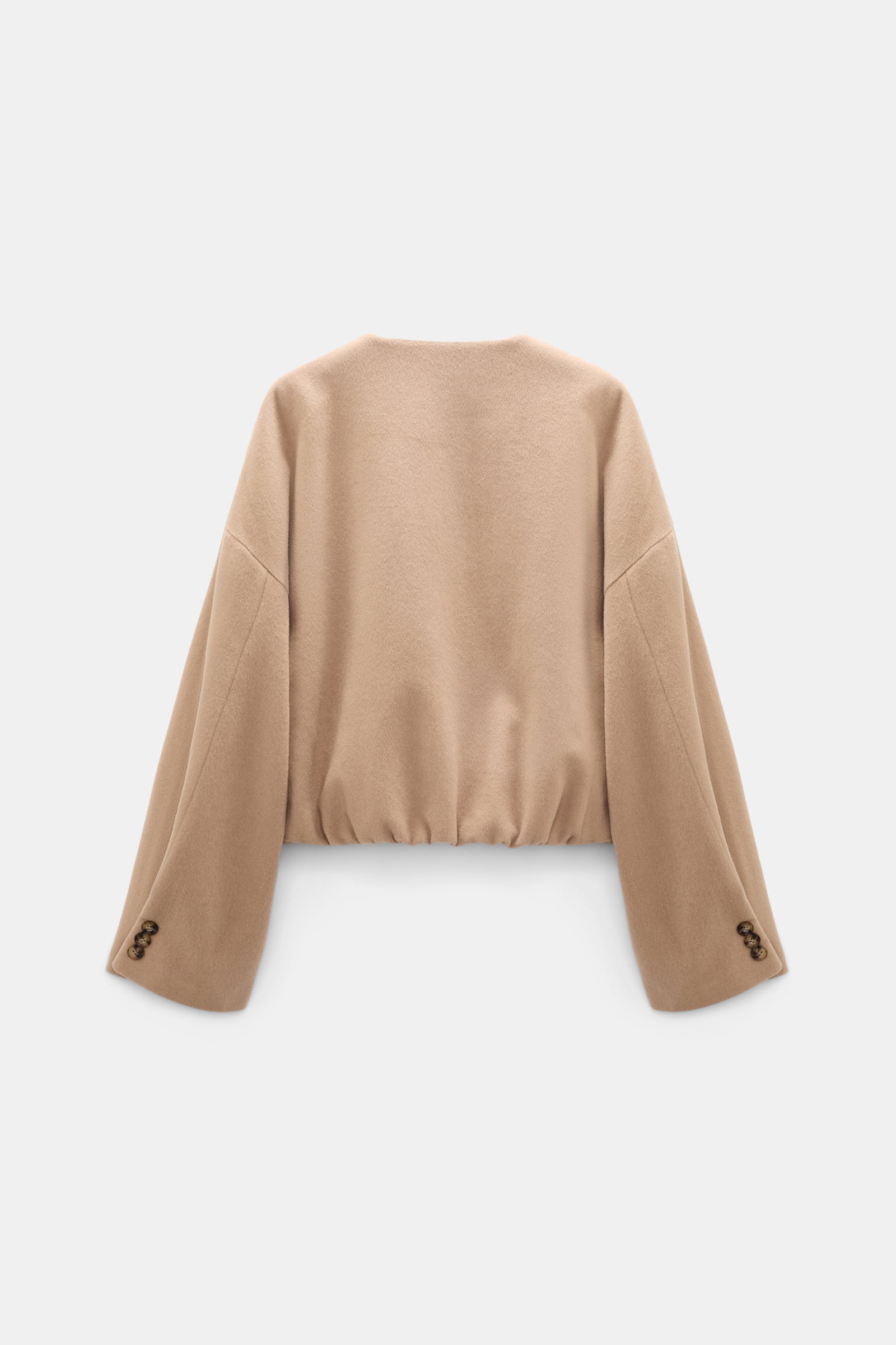 Dorothee Schumacher Blouson aus gebürsteter Wolle almond Product Detail View
