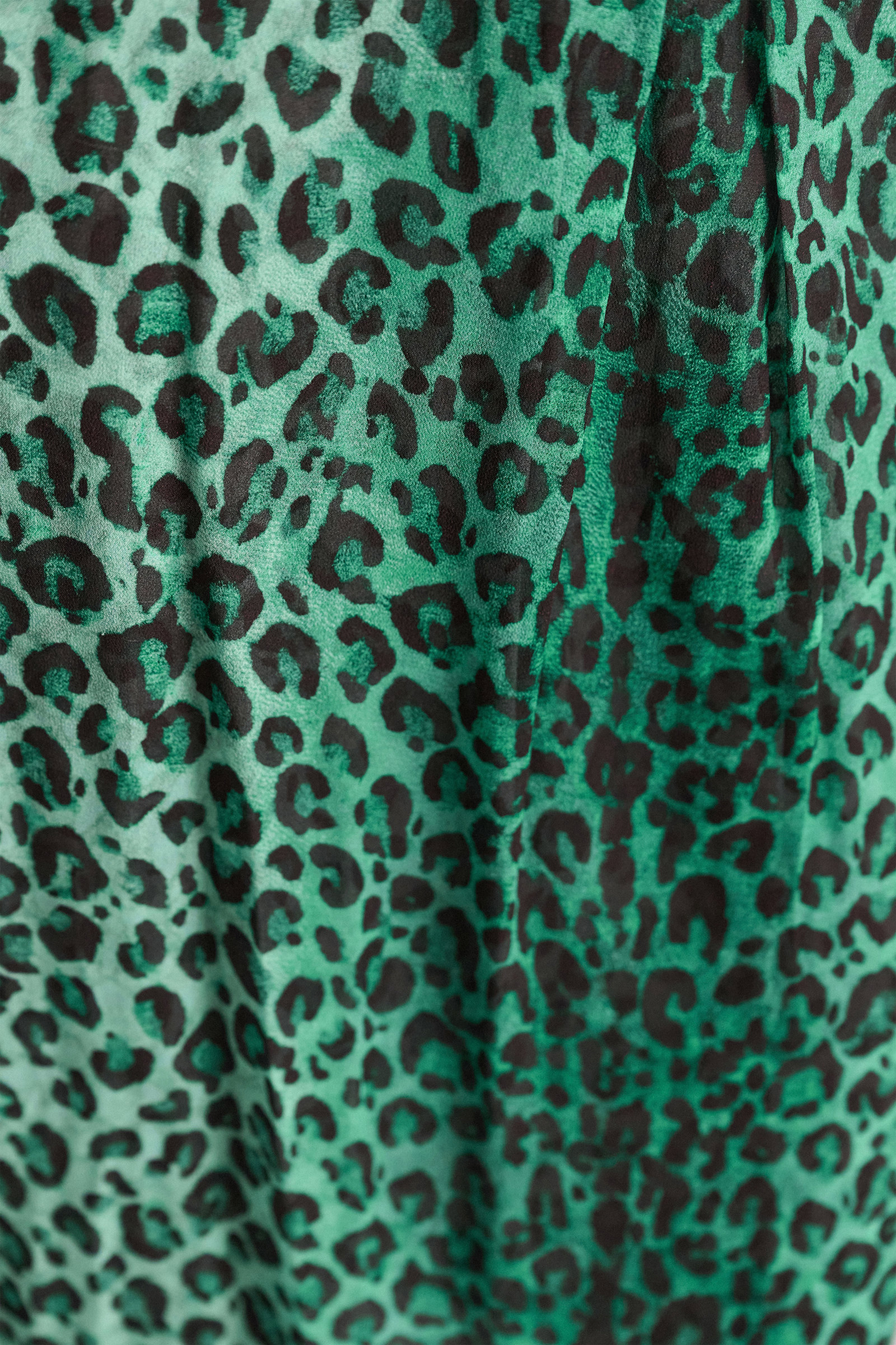 Dorothee Schumacher Leopard print midi skirt leo placed green Model Detail View