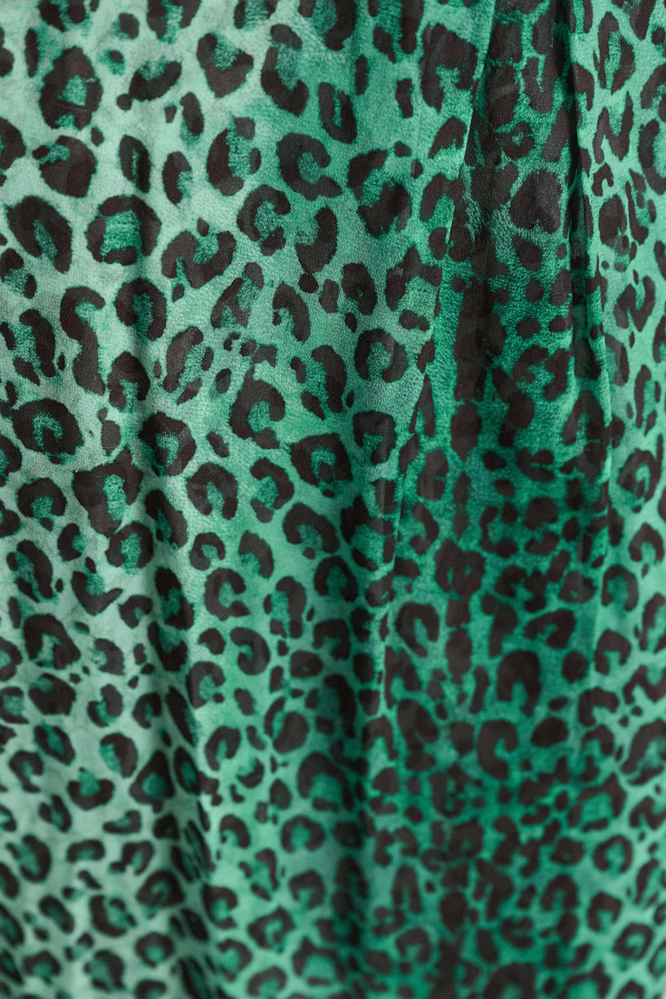 Dorothee Schumacher Leopard print midi skirt leo placed green Model Detail View