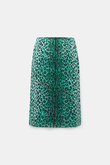 Dorothee Schumacher Leopard print midi skirt leo placed green Product Detail View