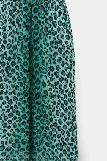 Dorothee Schumacher Leopard print midi skirt leo placed green Product Detail View