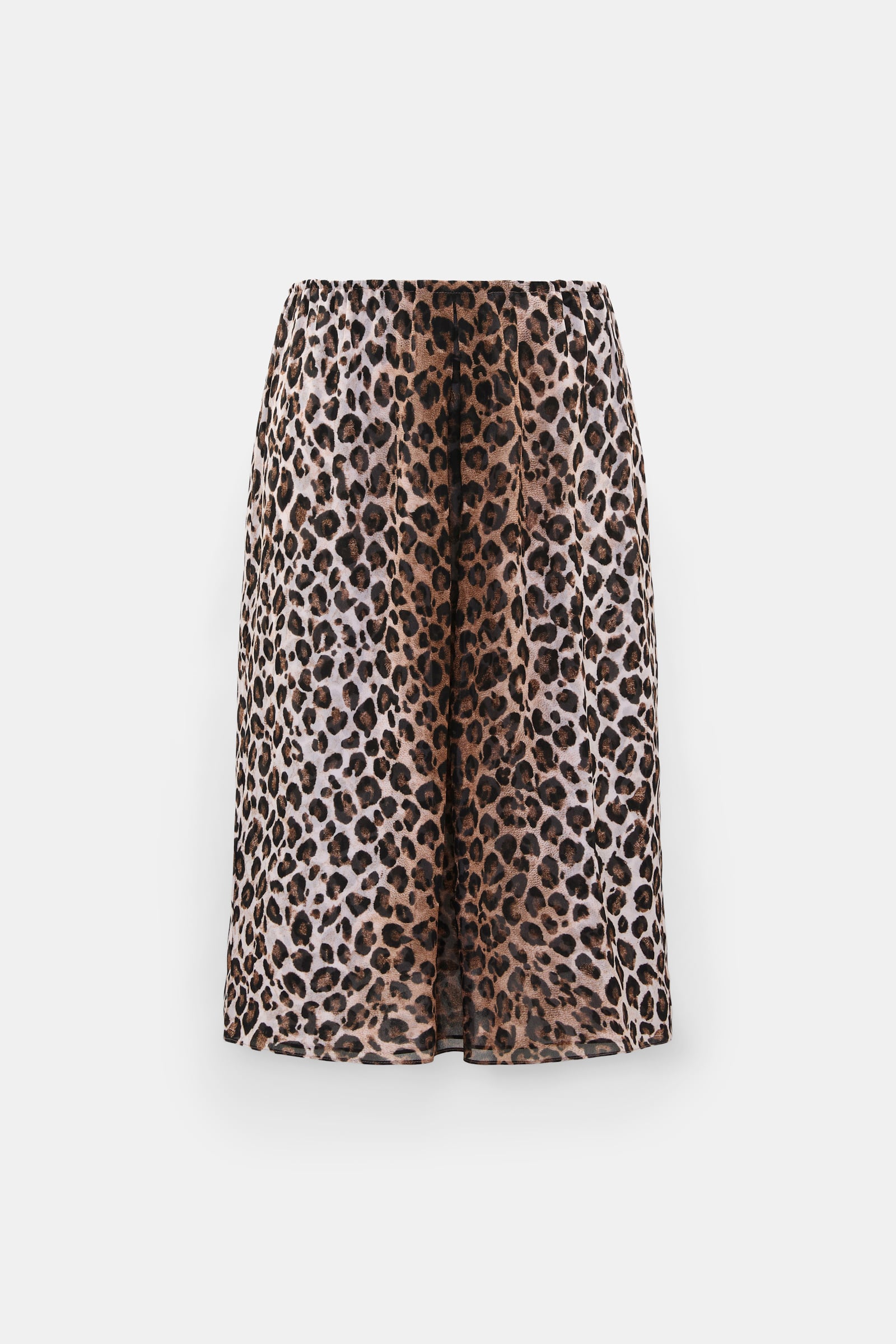 Dorothee Schumacher Leopard print midi skirt Leo Placed light brown Product Front View