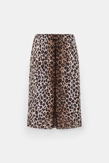 Dorothee Schumacher Leopard print midi skirt Leo Placed light brown Product Front View