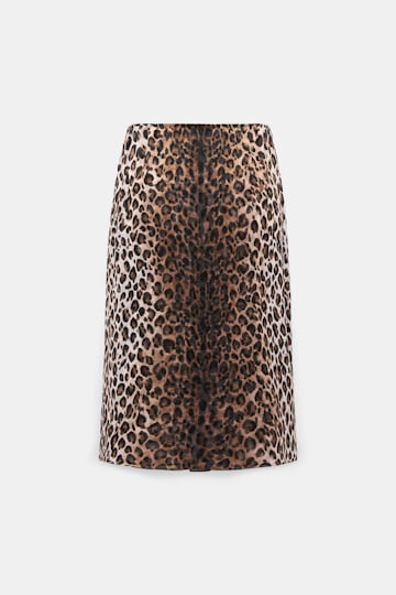 Dorothee Schumacher Leopard print midi skirt Leo Placed light brown Product Detail View