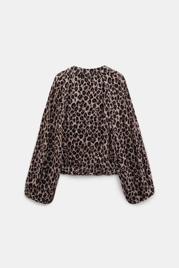 Dorothee Schumacher Leopard print blouse leo placed brown Product Detail View