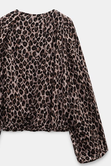 Dorothee Schumacher Leopard print blouse leo placed brown Product Detail View