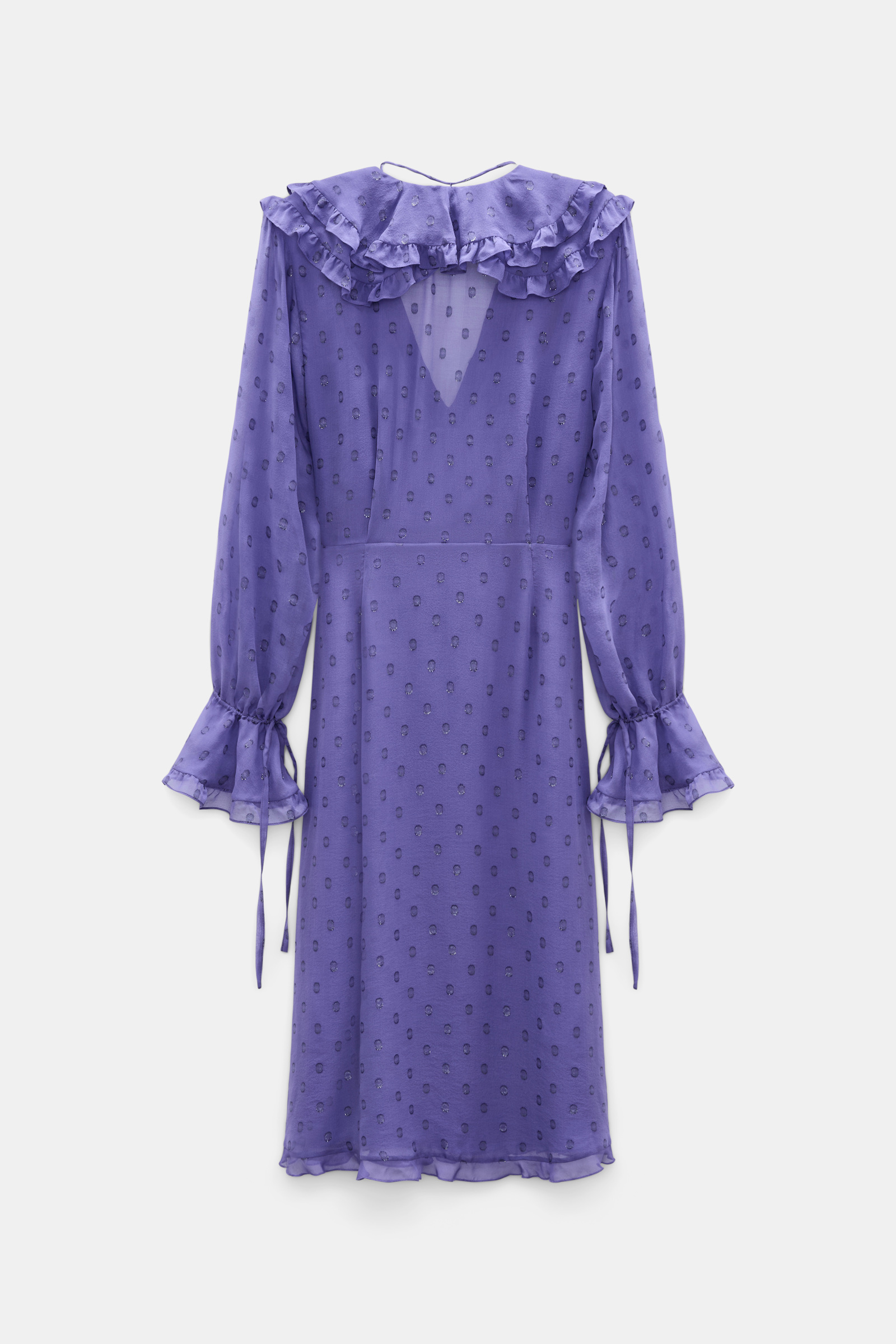 Dorothee Schumacher Kleid aus Seiden-Crêpe-Chiffon violet Product Detail View