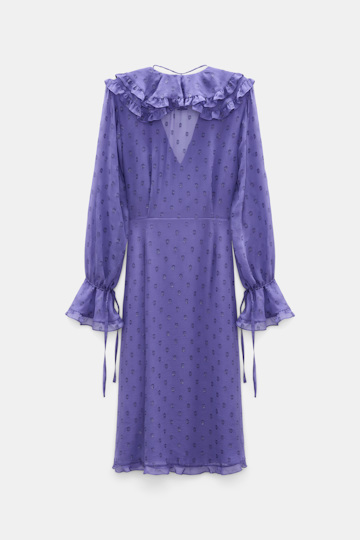 Dorothee Schumacher Kleid aus Seiden-Crêpe-Chiffon violet Product Detail View
