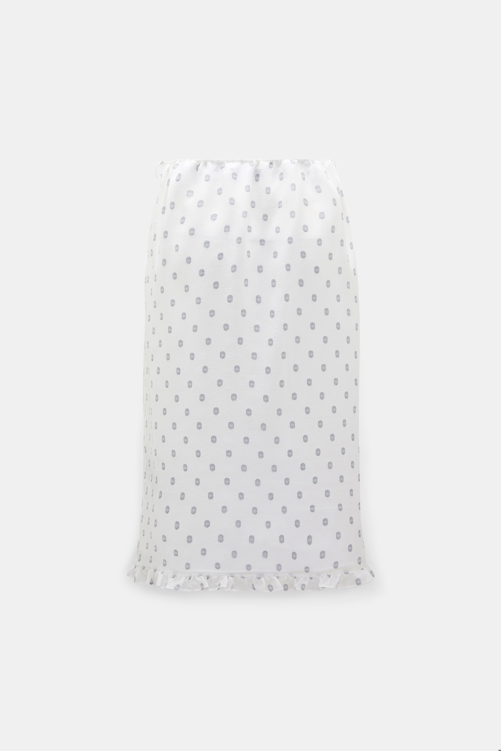 Dorothee Schumacher Shimmering silk georgette midi skirt camellia white Product Detail View
