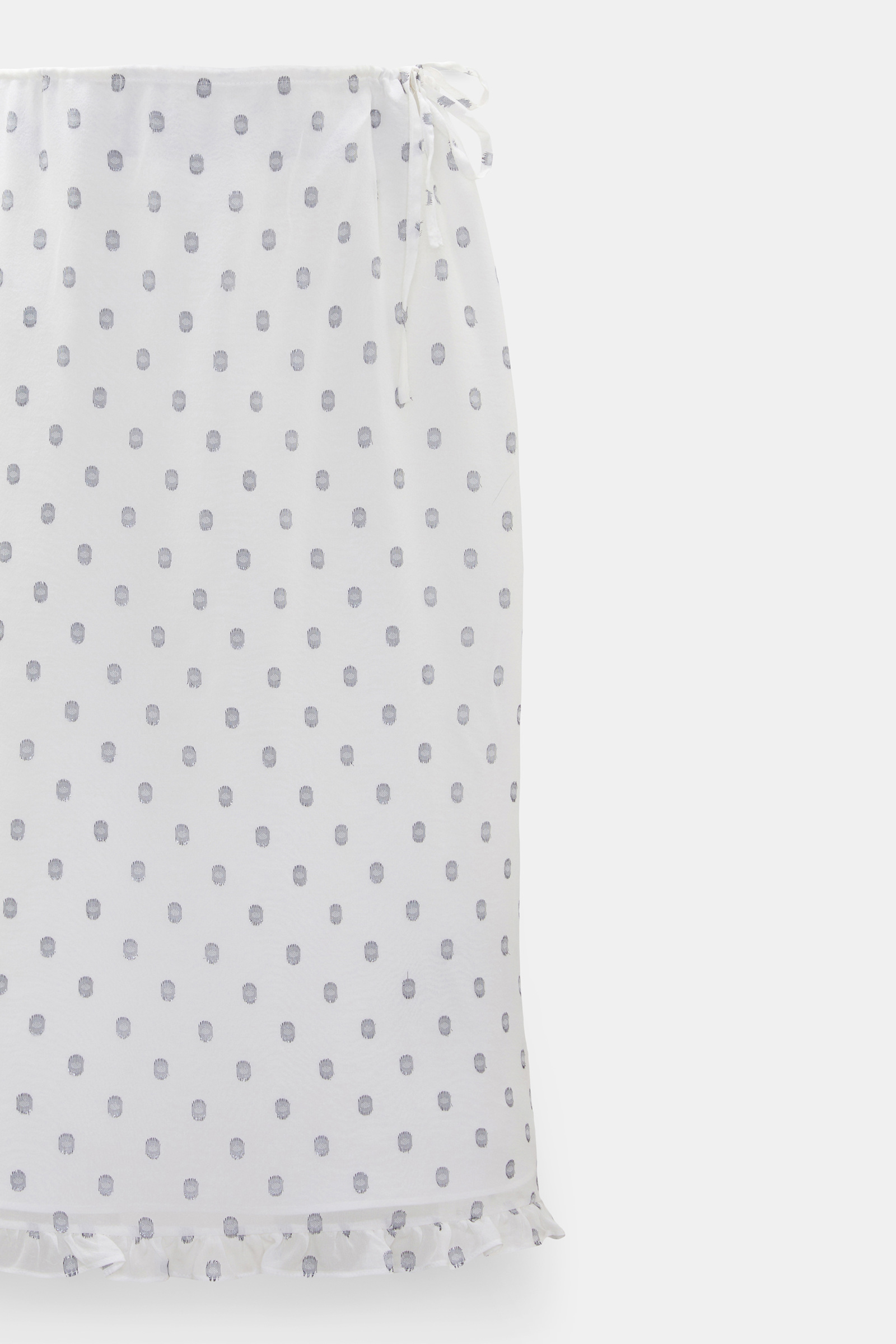 Dorothee Schumacher Shimmering silk georgette midi skirt camellia white Product Detail View