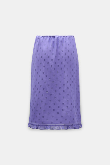 Dorothee Schumacher Shimmering silk georgette midi skirt violet Product Detail View