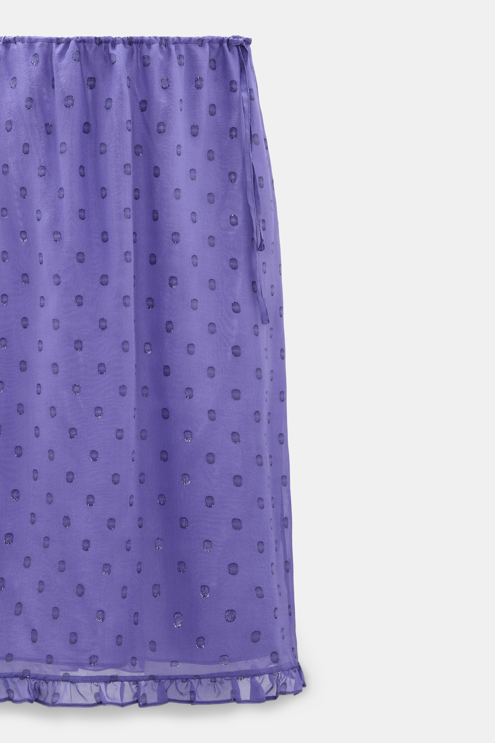Dorothee Schumacher Shimmering silk georgette midi skirt violet Product Detail View