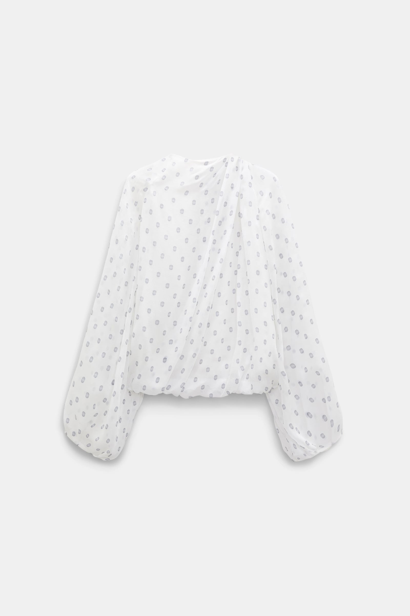 Dorothee Schumacher Drapierte Bluse aus Seiden-Crêpe-Chiffon camellia white Product Front View