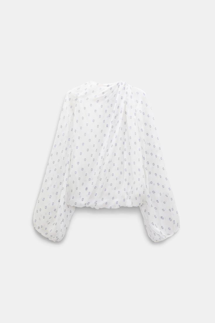 Dorothee Schumacher Drapierte Bluse aus Seiden-Crêpe-Chiffon camellia white Product Front View