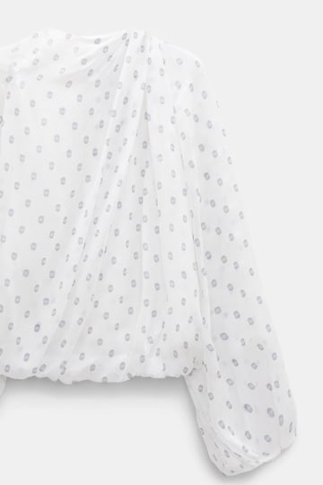 Dorothee Schumacher Drapierte Bluse aus Seiden-Crêpe-Chiffon camellia white Product Detail View