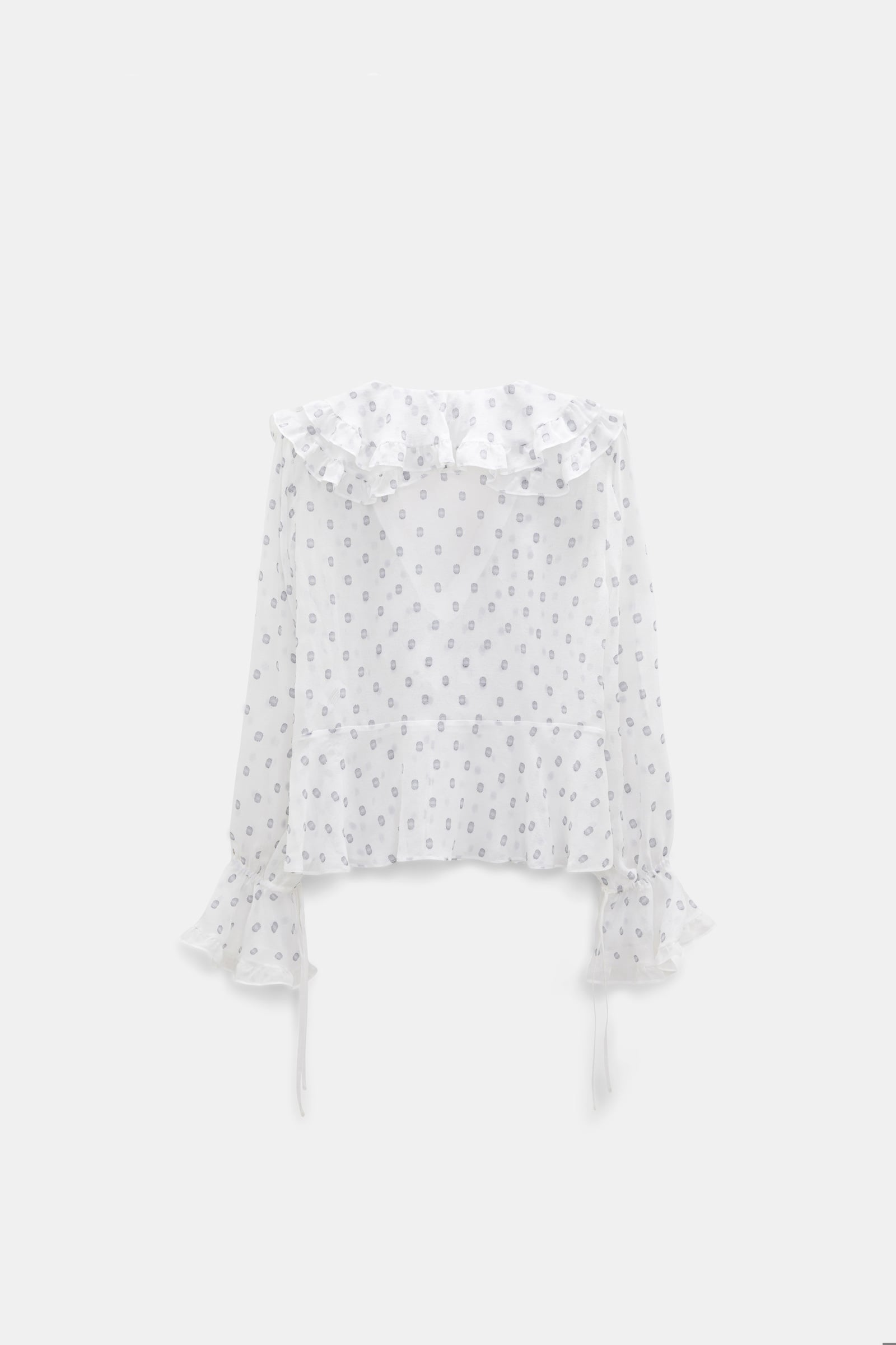 Dorothee Schumacher Silk crepe chiffon blouse camellia white Product Detail View