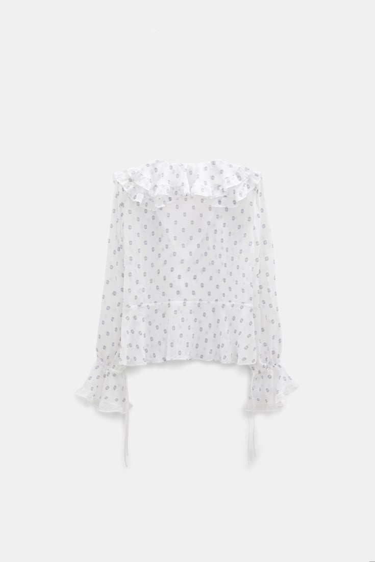 Dorothee Schumacher Silk crepe chiffon blouse camellia white Product Detail View