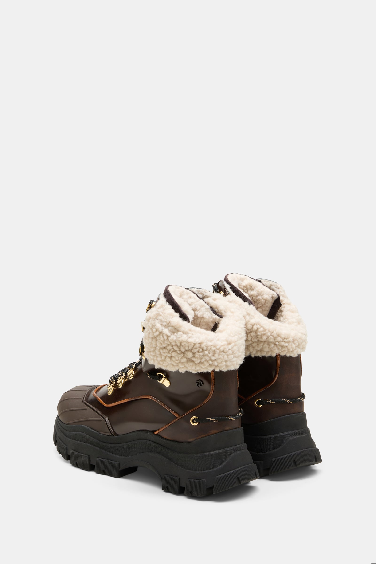 Dorothee Schumacher Trekking-Stiefel aus gebürstetem Leder tiger wood Product Detail View