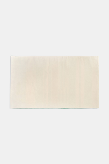 Dorothee Schumacher Large striped cushion green blue stripe mix