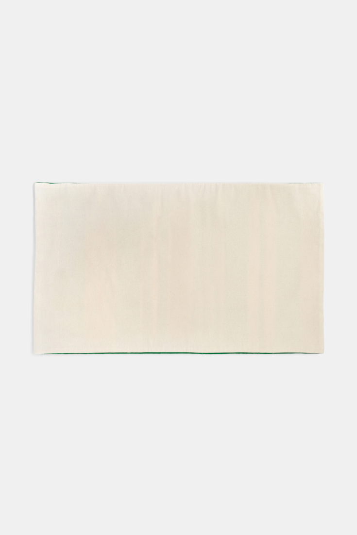 Dorothee Schumacher Großes, gestreiftes Kissen green/bkue/orange stripe