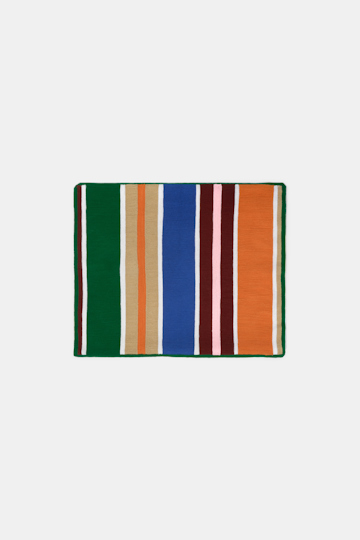 Dorothee Schumacher Striped cushion green blue stripe mix