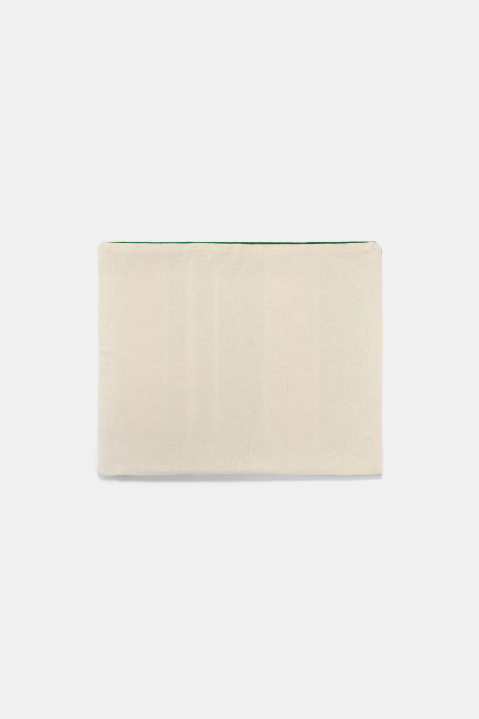 Dorothee Schumacher Gestreiftes Kissen green/bkue/orange stripe