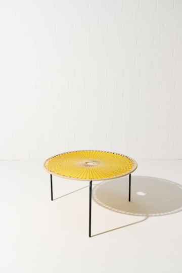 Dorothee Schumacher Handwoven Large Coffee Table amarillo beige mix
