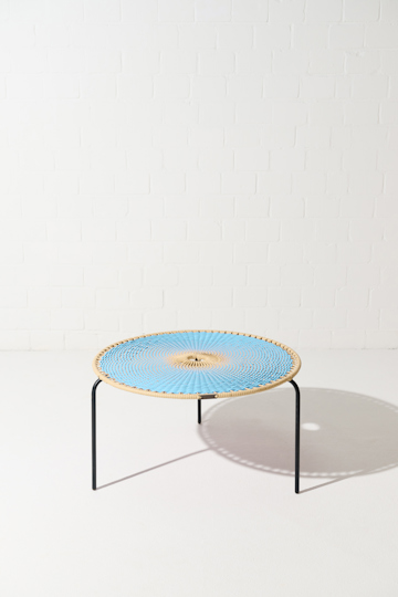 Dorothee Schumacher Handwoven large Coffee Table azul beige mix