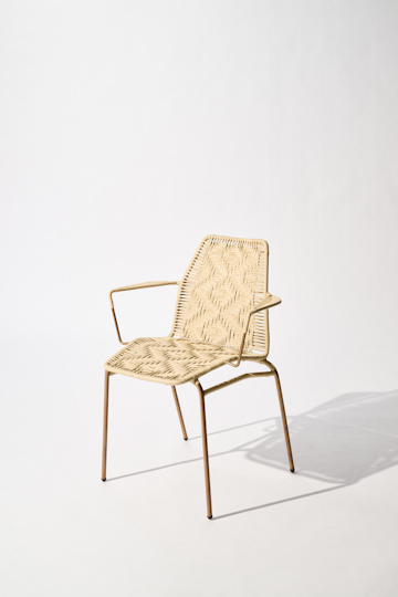 Dorothee Schumacher Handgeflochtener Stuhl copper beige mix