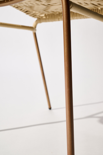 Dorothee Schumacher Handwoven chair copper beige mix