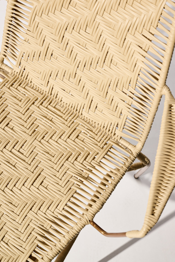 Dorothee Schumacher Handwoven chair copper beige mix