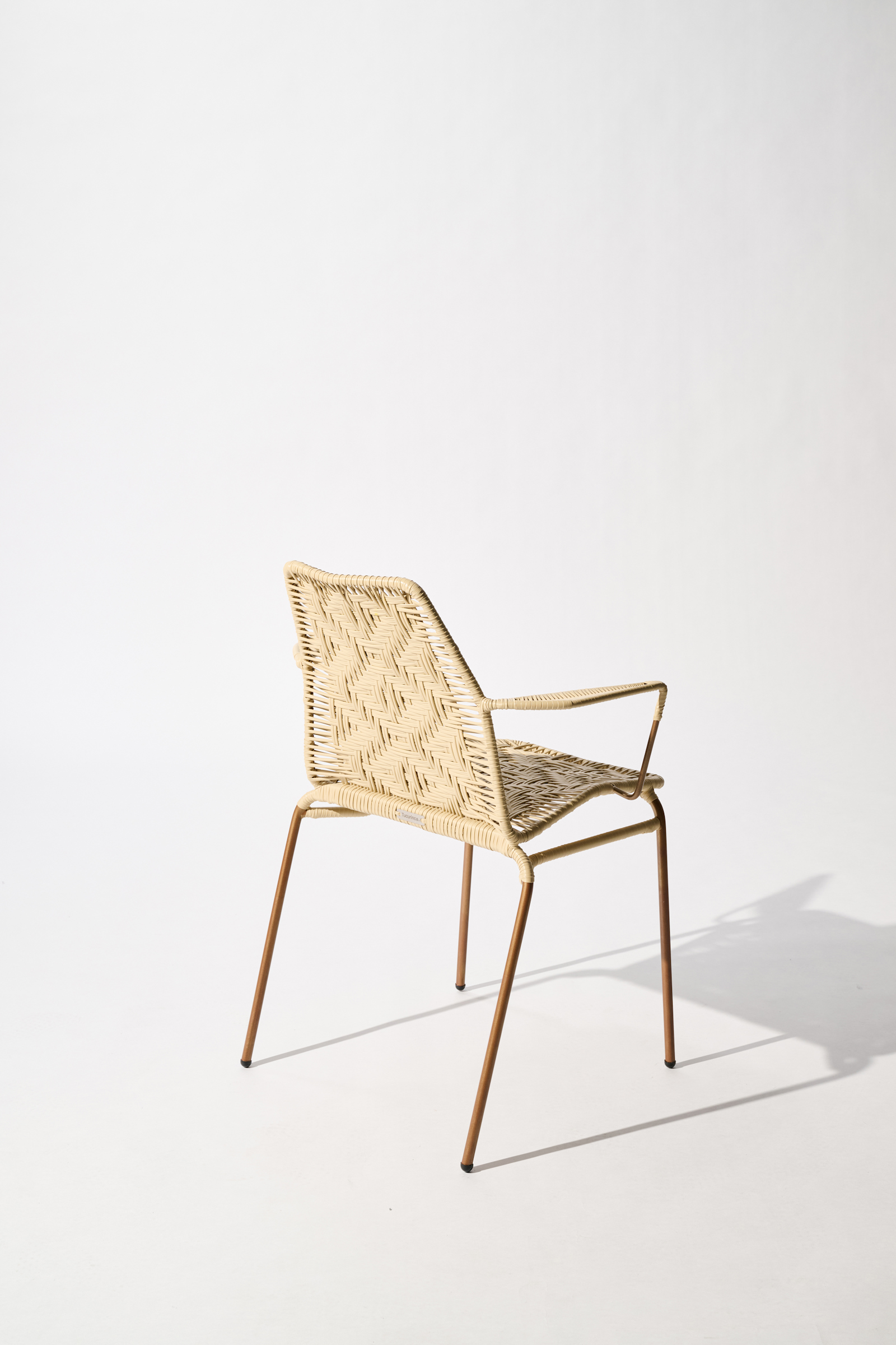 Dorothee Schumacher Handwoven chair copper beige mix