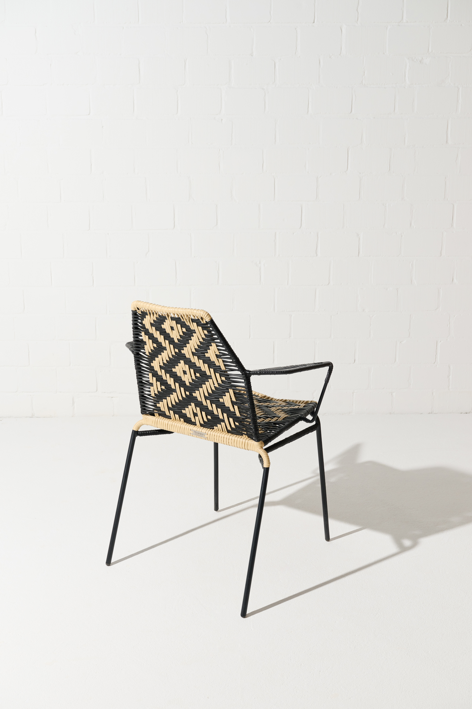 Dorothee Schumacher Handwoven chair black beige mix