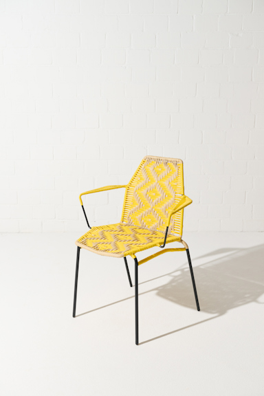 Dorothee Schumacher HANDWOVEN CHAIR amarillo beige mix
