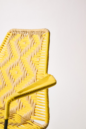 Dorothee Schumacher Handwoven chair amarillo beige mix